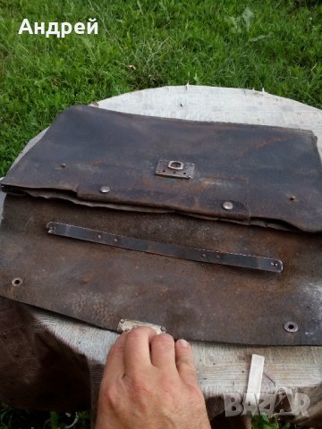 Старинна кожена чанта #3, снимка 6 - Антикварни и старинни предмети - 22398964