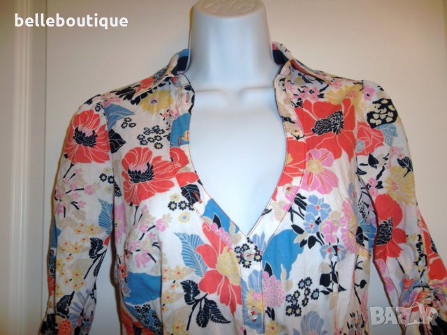 Елегантна пролетна риза Guess Гесс с цветя, снимка 3 - Ризи - 24404548