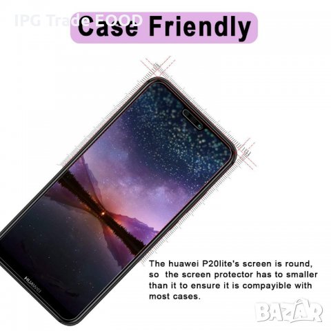 Huawei P20 / P20 lite - стъклен протектор, прозрачен, снимка 6 - Фолия, протектори - 22831113