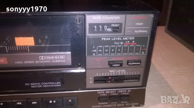 sony tc-v50w deck-made in japan-внос швеицария, снимка 13 - Декове - 23869808