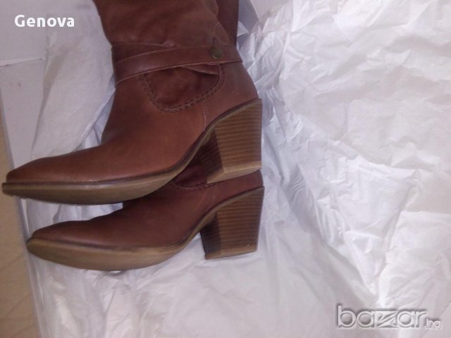 Дамски високи ботуши 100% естествена кожа! Нови! Номер 40 , снимка 5 - Дамски ботуши - 13338284