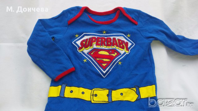 Пижамка за малък Спайдърмен 9-12 месеца, снимка 3 - Бебешки пижами - 13090236