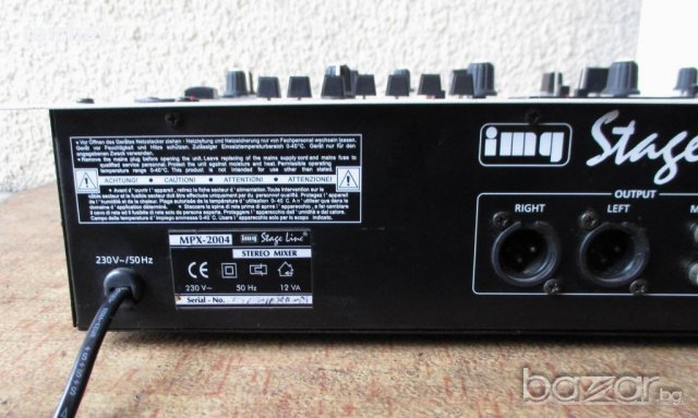 ★ █▬█ █ ▀█▀ ★ MONACOR/STAGE LINE – MPX-2004 – Качествен 4 + 2 канален миксер., снимка 8 - Ресийвъри, усилватели, смесителни пултове - 19885987