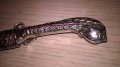 Turkiye-нож с кания-метални-19см-внос швеицария, снимка 6