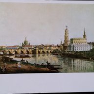 Стара антикварна картичка Canaletto от старият майстор  Belotto, художествена галерия Дрезден, снимка 2 - Антикварни и старинни предмети - 13085391