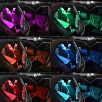 LED Ленти за вътрешно и външно осветление на кола RGB с дистанционно, снимка 3 - Аксесоари и консумативи - 26075691