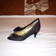 TESORI - 100% Оригинални луксозни италиански дамски обувки / ТЕСОРИ / Ток / Блестящи , снимка 1 - Дамски ежедневни обувки - 17433561