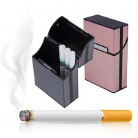 Алуминиева кутия за цигари, табакера слим Cigarette Case, box slim, снимка 7 - Табакери - 18799496