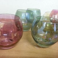 Стъклени чаши чашки за аперитив, снимка 2 - Антикварни и старинни предмети - 22081517