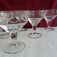 кристални чаши за вино  шампанско мелби кремове, снимка 4 - Сервизи - 20115696
