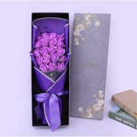 Големи Вечни рози в стилна кутия. Подарък за 8Март,за жената,14 февруари,за рожден ден, имен ден , снимка 2 - Изкуствени цветя - 23847653