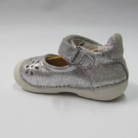 Детски обувки D.D.step естествена кожа сребърни 19/24, снимка 4 - Детски маратонки - 21069180