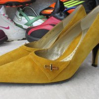 НОВИ луксозни дамски обувки CHARLES JOURDAN, 35- 36, 3х 100% естествена кожа отвън, отвътре и отдолу, снимка 4 - Дамски обувки на ток - 21680308