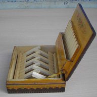 Кутия за цигари пирографирана, снимка 3 - Други ценни предмети - 11782684
