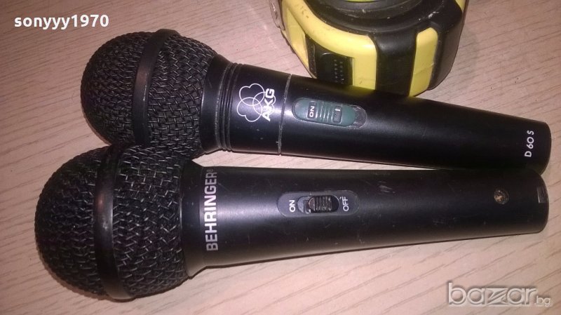 akg & behringer-маркови микрофони-внос швеицария, снимка 1