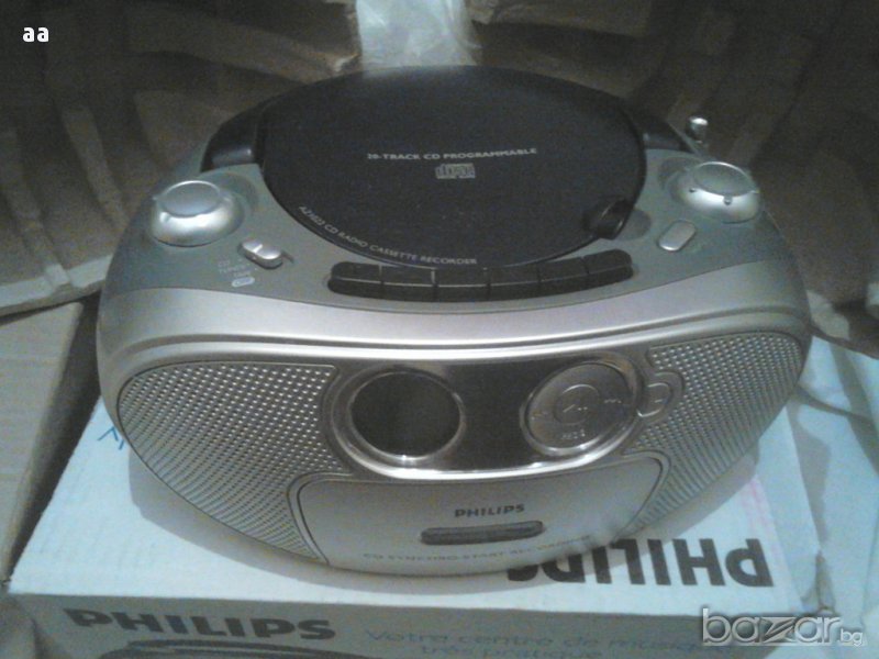 Радио Филипс с касети и компактдискове записващ, снимка 1