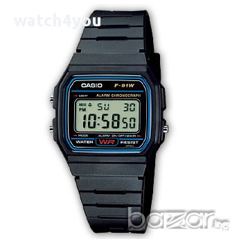 █▬█ █ ▀█▀  ЧАСОВНИК CASIO F-91W. КАСИО Ф 91. F-91W-1YEF. F91W, снимка 1