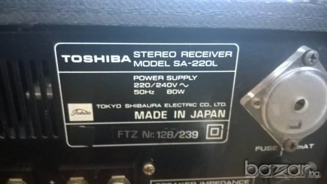 toshiba sa-220l stereo receiver-made in japan-ретро ресивър, снимка 17 - Ресийвъри, усилватели, смесителни пултове - 7312685