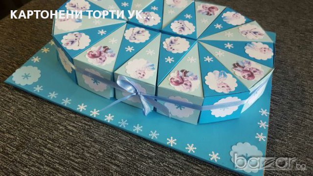 Картонена торта Леденото кралство, снимка 3 - Други - 16477815