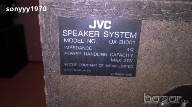 jvc ux-b1001 speaker system 2бр-25х20х16см-внос швеицария, снимка 12 - Тонколони - 18201277
