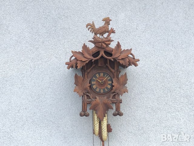 Стенен часовник кукувица Black Forest/Шварцвалд, снимка 2 - Антикварни и старинни предмети - 13569799