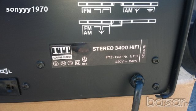 itt schaub-lorenz 3400 hi-fi-stereo receiver-внос швеицария, снимка 16 - Ресийвъри, усилватели, смесителни пултове - 11380246