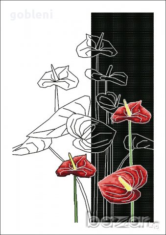 гоблен "АРТ КАЛИ"-D39;размери/14*21/см.; 9цвята;16лв., снимка 1