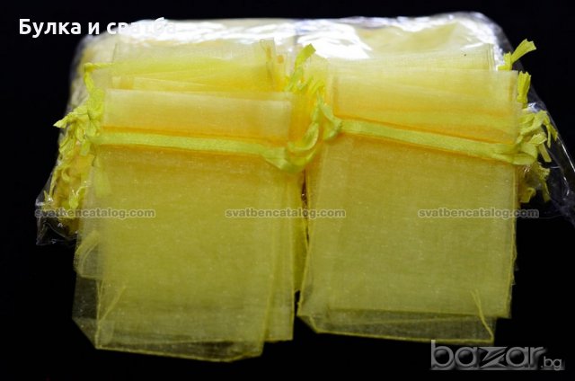 Торбички от органза за подаръци, бижута, сувенири, сватба, снимка 11 - Сватбени аксесоари - 14121403