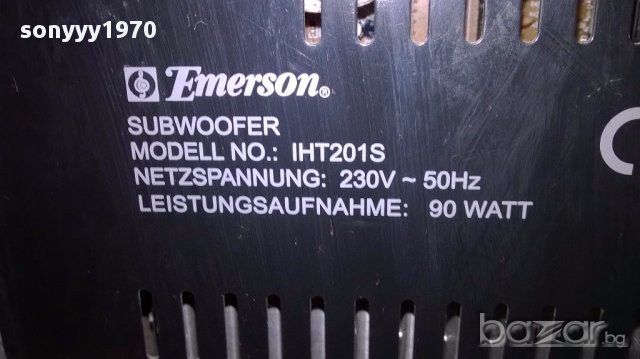 Emerson iht201s-subwoofer 90watt-за ремонт-38/37/20см-внос швеицария, снимка 10 - Тонколони - 14615944