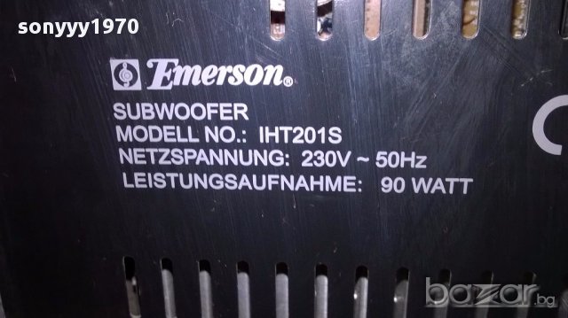 Emerson iht201s-subwoofer 90watt-за ремонт-38/37/20см-внос швеицария, снимка 10 - Тонколони - 14615944