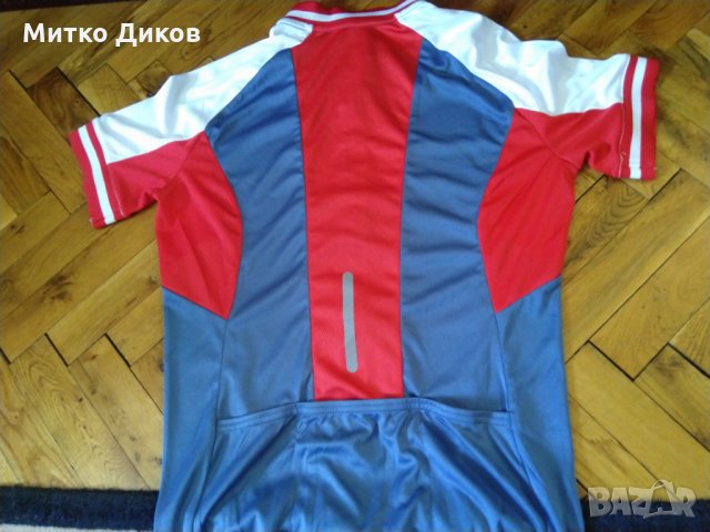 Колездачна тениска Crane със силиконов грип и светлотразителна лента цял цип размер М, снимка 5 - Велосипеди - 25749164