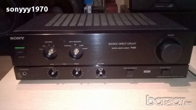 sony ta-f120a-amplifier-made in japan-внос швеицария, снимка 3 - Ресийвъри, усилватели, смесителни пултове - 14592358