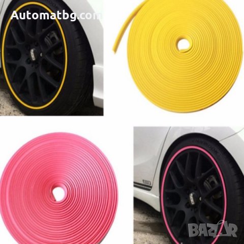Протектор за джанти Automat, Универсален, Черен, Син, Червен и бял, снимка 6 - Аксесоари и консумативи - 23988456