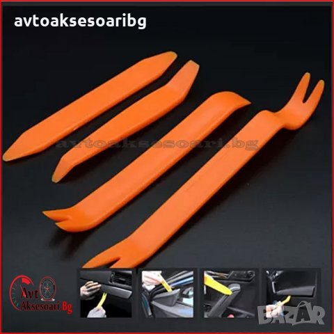 Комплект инструменти за демонтаж на авто радио, кори на врати и табло , снимка 12 - Аксесоари и консумативи - 25203310