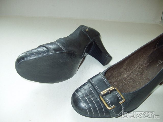 №37 DESS черни кожа, снимка 3 - Дамски ежедневни обувки - 12258936