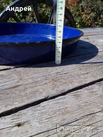 Емайлирана тава,тепсия, снимка 2 - Антикварни и старинни предмети - 19567042