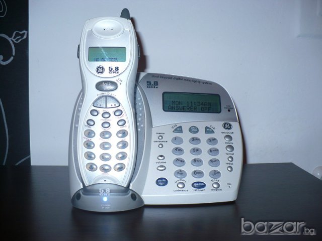 Телефон General Electric 5.8 GHz, снимка 1 - Стационарни телефони и факсове - 7258496