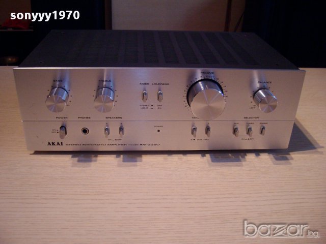 akai am-2250 stereo amplifier made in japan-внос швеицария, снимка 8 - Ресийвъри, усилватели, смесителни пултове - 11989284