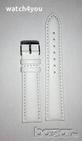 НОВА БЯЛА КАИШКА ОТ ЕСТЕСТВЕНА КОЖА.БЕЛИ КАИШКИ ЗА ЧАСОВНИЦИ BIALA KAISHKA ZA CHASOVNIK BELI KAISHKI, снимка 7 - Каишки за часовници - 8739739