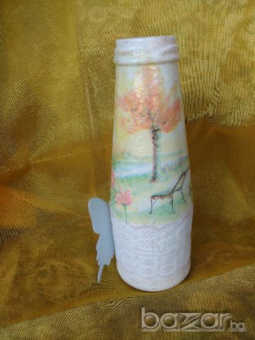 Декоративна бутилка "Носталгия", снимка 4 - Декорация за дома - 20577868