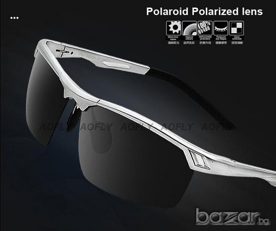 Слънчеви Очила AOFLY (SILVER), снимка 3 - Слънчеви и диоптрични очила - 8840083