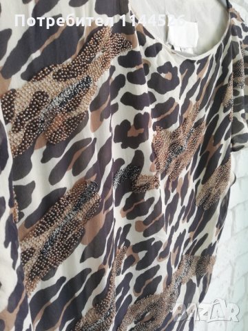 Луксозен аксесоар, тип лятно пончо, тигров дизайн, снимка 5 - Туники - 26093635