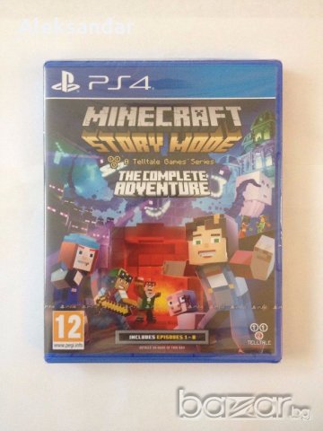 Нова ps4 Minecraft Story mode Complete Майнкрафт пс4, снимка 1 - Игри за PlayStation - 19951268