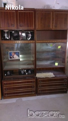 Секция, Библиотека , Шкаф с витрина, снимка 8 - Секции и витрини - 14727844