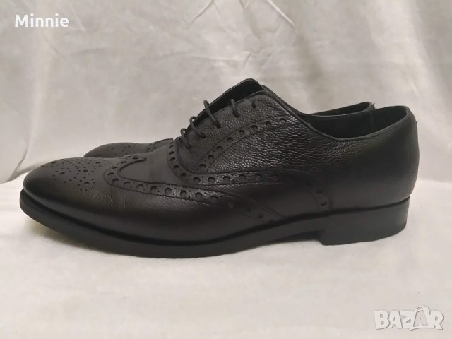 CANALI черни, кожени, официални обувки, снимка 4 - Официални обувки - 25905372