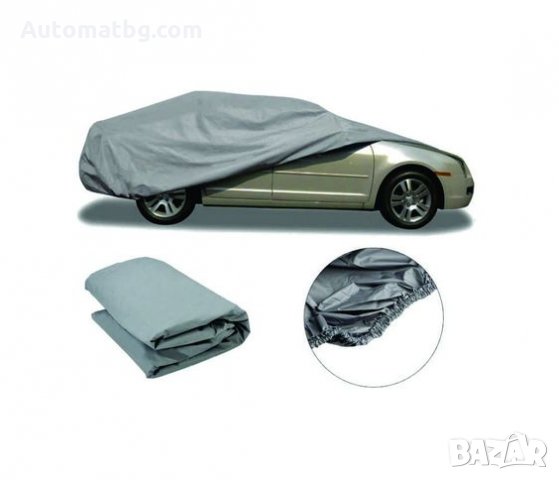 Покривало за кола,автомобил Car Cover, M 432х173х120 см. двойно подсилено и подплатено , Сивo, М