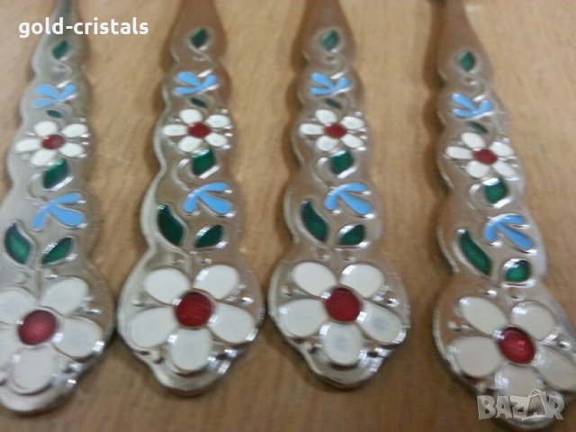  руски лъжички емайл, снимка 2 - Антикварни и старинни предмети - 25384050