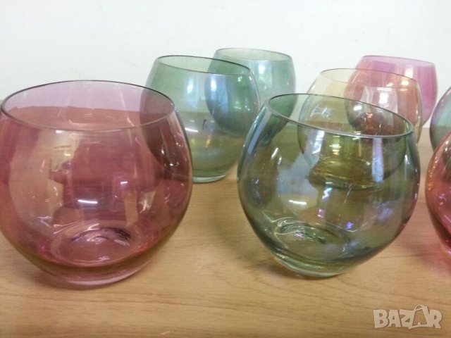 Стъклени чаши чашки за аперитив, снимка 2 - Антикварни и старинни предмети - 22081517