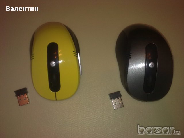 Продавам Нова Безжична мишка 2.4G - Жълт цвят, снимка 4 - Клавиатури и мишки - 11051349