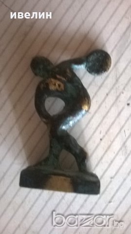 месингова статуетка-дискохвъргач, снимка 3 - Антикварни и старинни предмети - 18643103